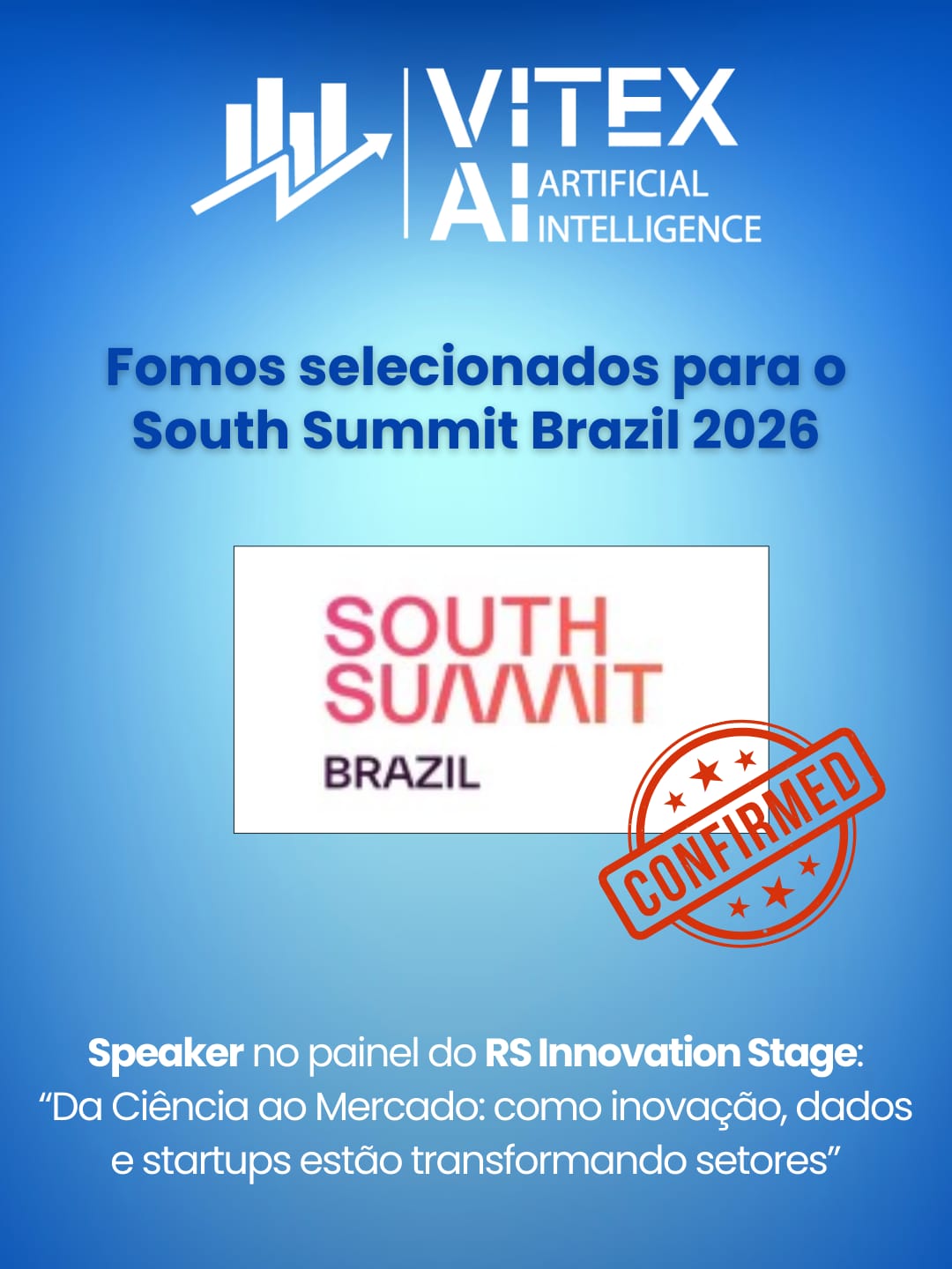 Vitex AI no South Summit Brazil 2026